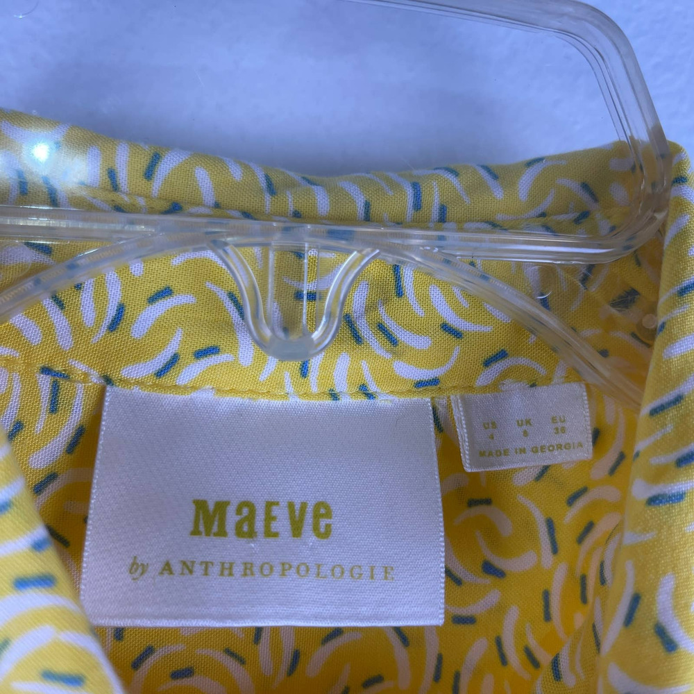 Anthropologie Maeve Blithe Button Down Blouse Top… - image 4